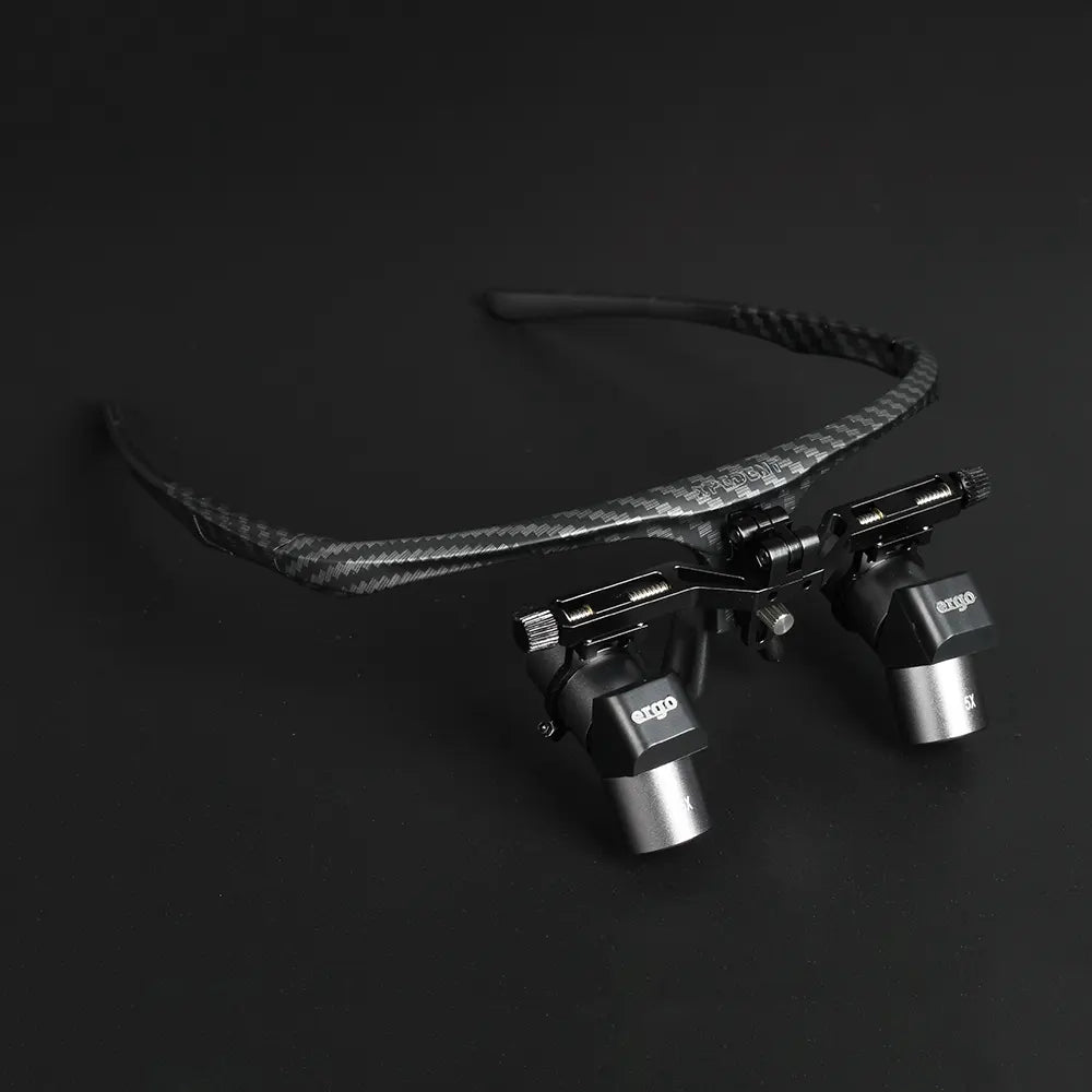 Carbon X-Adjustable Loupes Clip Up